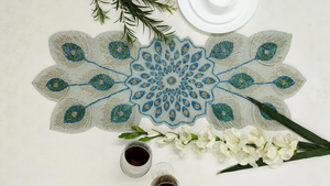 Napperons de table de Noël de luxe, élégants, perlés, durables, vintage, uniques, modernes, style bohème - Product Image 3