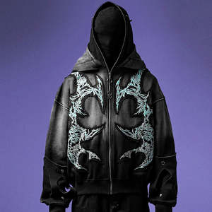 Sweat-shirts à épaules tombantes pour femme et homme, pull en tricot, style décontracté d'hiver, design oversize, sweat-shirt à capuche pour homme - Product Image 1