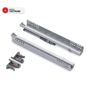 Correderas Inferiores Ajustables de Cierre Suave, Correderas de Cajón de Metal de Extensión Completa de Alta Resistencia - Product Image 1