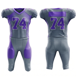Uniforme Distintivo de Fútbol Americano, Parte Delantera Transpirable, Ecológica, con Tecnología de Absorción de Humedad, Sublimada, Unisex, para Deportes - Product Image 6