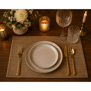 Set de table en lin de soie de qualité supérieure |   Nappe de table de luxe lavable et résistante à la chaleur pour la maison, l'hôtel et le restaurant - Product Image 2