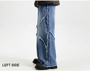 Jean baggy en denim coupe décontractée à jambe large pour femme – Tendance streetwear – Disponible à la vente - Product Image 5