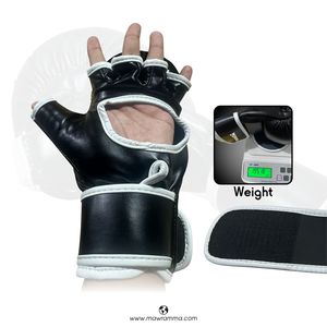Mawra High Quality Custom Logo Leather MMA Training Gloves with <b>Hand</b> <b>Grips</b> Lightweight for Fighting Training - Product Image 5