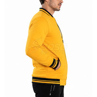 Blouson universitaire classique pour homme, coupe droite, élégant et décontracté, en fibre de bambou, coupe-vent, léger et confortable, idéal pour la ville