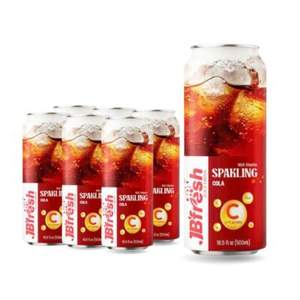 Agua con Gas Sabor Cola con Carbonatación 500ML en Lata Fabricante OEM ODM Marca Privada Muestra Gratuita Bebidas Gaseosas de Frutas - Product Image 1