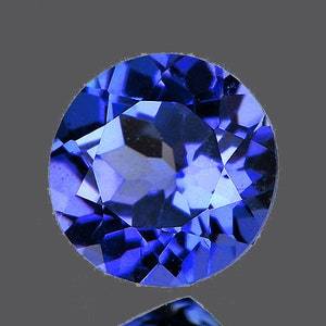 Tanzanite Naturelle Bleu Violet Intense Ronde Facettée Taillée, Gemme Brute Extraite de l'Earth Mined, Haute Qualité, Vente en Gros pour Bijoux - Product Image 5