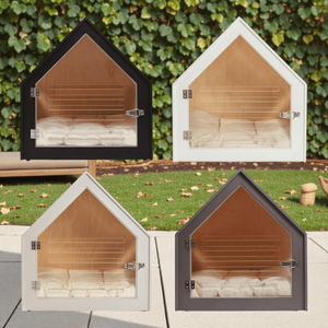 Maison de luxe pour animaux de compagnie en bois durable AC24, enclos portable pour chiots DIY, grande/petite clôture intérieure pour chats - Product Image 3