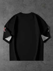 เสื้อยืดอเมริกันฟุตบอลแบบใหม่ ฮิปฮอป แขนสั้น เสื้อยืดลำลองสไตล์สตรีทแฟชั่นฤดูร้อน เสื้อยืดกีฬาหลวมๆ สตรีทแวร์ ผู้จำหน่าย - Product Image 2