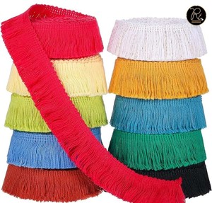 Frange en coton brossé en gros avec accessoires décoratifs rustiques pour coussins en dentelle et tissus d'ameublement à prix abordable - Product Image 1