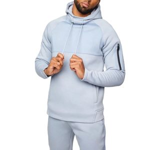 Conjuntos Deportivos de Algodón Extra Grandes de Alta Calidad, con Logotipo Personalizado, Sudadera con Capucha, Dos Piezas, para Gimnasio y Fitness, para Hombre - Product Image 5