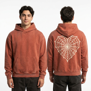 Sweat à capuche marron vintage délavé pour homme, coupe oversize décontractée, motif graphique Lovelorn Tears Crying Eye, streetwear, Saint-Valentin 24 - Product Image 5