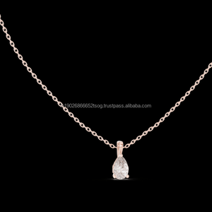 สร้อยจี้เงินสเตอริ S925ลายเพชรโมอิสสไตล์คลาสสิกสำหรับของขวัญหมั้นเครื่องประดับเงิน - Product Image 1