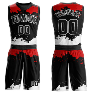 Conjunto de Baloncesto con Impresión 3D al por Mayor, 100% Poliéster, Tela de Malla Transpirable, Camiseta y Pantalones Cortos para Equipo, Vendedor Directo de Fábrica OEM - Product Image 3