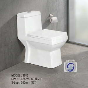 Inodoro de Cerámica de Una Pieza de Primera Calidad, con Doble Descarga de 3/6L, para Proyectos Hoteleros Comerciales y Residenciales de Alta Gama - Product Image 3