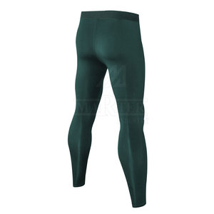 Leggings de compression durables et élastiques pour hommes avec logo à la taille, respirants et à séchage rapide pour la course, la gym et l'entraînement - Product Image 4