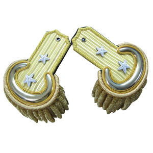 Epaulettes de marinero con base de alambre metálico, tela de fieltro negra, bordado hecho a mano, personalizables - Product Image 4