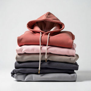 เสื้อฮู้ดดี้ทรงบ็อกซี่แบบครอป ผ้าฝ้าย 100% เฟรนช์เทอร์รี่ 500GSM ทรงโอเวอร์ไซส์ หนานุ่ม - Product Image 1