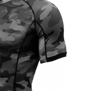 OEM <b>Short</b> Sleeve Rashguard Mens Gym <b>Compression</b> Shirt Custom Logo Sublimated Training Top Quick Dry Manufacturer Pakistan - Product Image 6