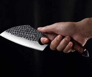 LEGACY BLADES มีดปังตอเหล็กกล้าคาร์บอนพรีเมียมรุ่นใหม่ ด้ามไม้แบบเต็มด้าม ใบมีดตีขึ้นรูป มีดสับสำหรับครัว - Product Image 2
