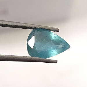 Piedra Preciosa Suelta de Aguamarina Azul Natural de 2.15 Quilates, Corte Pera Facetado, Translúcida, 7.8x10.8x4.8mm, Personalizada para Joyería - Product Image 3