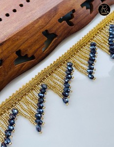 Explosion Style Handmade <b>Beaded</b> Fringe Lace DIY Fashion Clothing Accessories Buy Direct From Supplier - Product Image 6