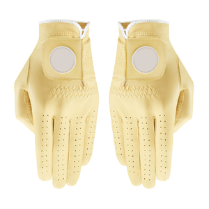Gants de golf en cuir Cabretta antidérapants pour femmes, main gauche/droite, 1 paire, vert noir, ajustement parfait, évacuation de l'humidité, respirants - Product Image 2