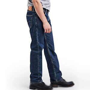 Jean pour homme coupe droite confortable et décontracté, tissu de haute qualité à texture lisse, parfait pour le travail au bureau et les sorties décontractées - Product Image 6