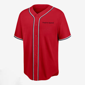 OEM al por mayor de impresión personalizada serie de camisetas de béisbol Kits de talla grande transpirable para adultos sublimación Jersey - Product Image 1