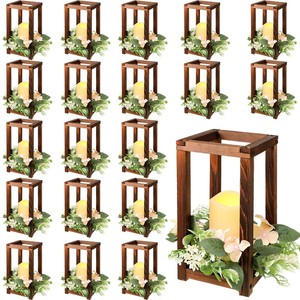 Acacia Wood Stackable <b>Lantern</b> <b>Set</b> Wholesale - Handcrafted Decorative <b>Lanterns</b> India - Product Image 3