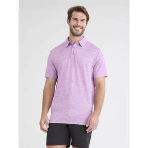 Polo à manches courtes rose uni pour homme, tricoté, respirant, coupe classique décontractée - Product Image 6