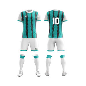 Custom Sublimated V-Neck Short Sleeve Soccer Uniforms Men's 100% Polyester Moisture Wicking All Seasons <b>Athletic</b> Fit - Product Image 5