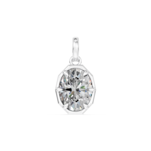Colgante de Oro Sólido de 9K, 14K, 18K con Diamante de Laboratorio de 2 Quilates, Certificado IGI, Joyería Fina Ética, Fabricante Mayorista RJC OEM ODM PD401413 - Product Image 1