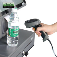 Pemindai Barcode Antarmuka USB/PS/2 Terlaris Port RJ-45 Pemicu Manual/Otomatis Kompatibel dengan Sistem POS Berbantuan Cahaya