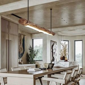 SIMIG Wabi Sabi <span class=keywords><strong>in</strong></span> <span class=keywords><strong>legno</strong></span> luce <span class=keywords><strong>a</strong></span> <span class=keywords><strong>sospensione</strong></span> retrò lampadario <span class=keywords><strong>in</strong></span> <span class=keywords><strong>legno</strong></span> massello industriale <span class=keywords><strong>lampade</strong></span> da sala da tè tavolo Bar ristorante creativo - Product Image 3