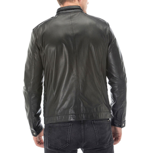 Men's 100% Polyester Woolen <b>Jacket</b> Stand Collar Covered Button <b>Patchwork</b> Design Windproof Breathable High Street Style Winter - Product Image 6