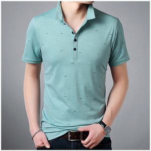 2025 unisexe 100% coton Golf pour polo haute qualité 180 GSM coupe ajustée avec col tricoté T-shirts pour hommes - Product Image 2