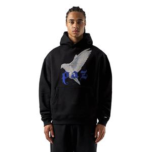 Sweat à capuche en coton éponge pour hommes, pull-over personnalisé, taille américaine, blanc, français, 460 GSM - Product Image 1