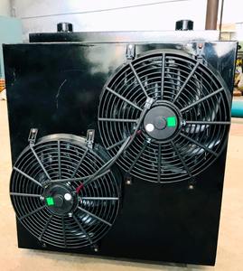 Enfriador de Aceite de Aluminio Refrigerado por Aire, Estación Hidráulica, Condensador de Aire Negro AF1025T-CA, Intercambiador de Calor de Placas Universal 12V/24V Bajo Consumo - Product Image 3