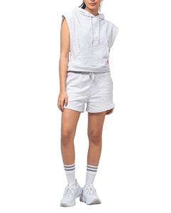 Ensemble de survêtement décontracté 2 pièces pour femme, avec logo personnalisé, en coton uni respirant et écologique, collection été 2026 - Product Image 1