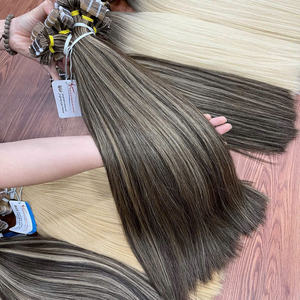 Hot <b>sale</b> price Natural Straight Tape in Bundle 100% Vietnamese Hair Extensions No tangle No shedding Super silky Ready to ship - Product Image 3