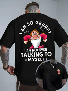 T-shirt en coton imprimé double face créatif style dessin animé 2026 – Nouvelle collection été Harajuku ample et décontractée pour hommes et femmes - Product Image 2