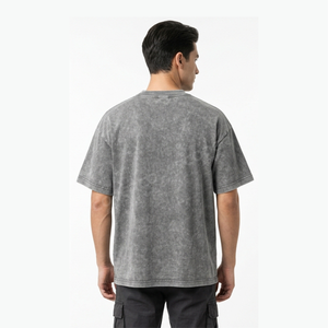 Camisa Vintage Extra Grande para Hombre, Lavado Ácido, Acabado Mineral, 100% Algodón, Impresión Serigráfica, Ligera y Transpirable, de la Mejor Calidad - Product Image 3