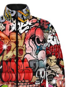 2023 hiver orignal rembourré doudoune manteau hommes 5Xl grande taille surdimensionné Streetwear vestes motif imperméable écologique - Product Image 3