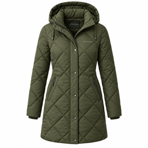 Doudoune matelassée respirante à bulles, dernière mode, doudoune matelassée d'hiver à manches longues, chaude, grande taille pour femme - Product Image 1