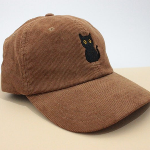 Gorra de Béisbol Estilo Vintage de Pana con Lindo Bordado, 6 Paneles, Sin Estructura, Unisex, para Uso Diario y Estilo Urbano, OEM ODM - Product Image 3