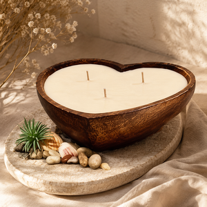 Cuenco de vela de madera personalizado para el hogar, bodas, eventos, regalos, cuenco de vela rústico natural para uso en mesa y aromaterapia - Product Image 1