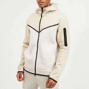 Factory Wholesale Custom Men’s Cotton Fleece Zip Hoodie Sports Gym Wear Full Zip Hooded <b>Jacket</b> - Product Image 6