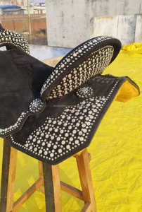 La mayoría de las ventas de cuero occidental caballo barril carreras sillín floral tallado a mano al mejor precio - Product Image 2