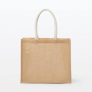 Sac fourre-tout en jute naturel de grande qualité, taille personnalisée, fermeture éclair, poignée non tissée, sac de courses réutilisable pour la vente en gros - Product Image 4