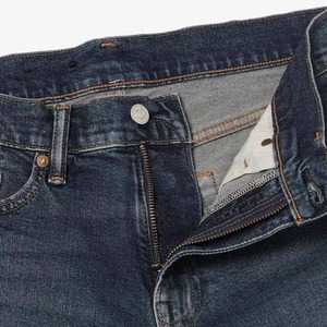 Pantalones Cortos de Mezclilla Azul Oscuro de Cintura Alta para Hombre con Bolsillos, Cierre de Botones, Estilo Casual, 100% Algodón - Product Image 5